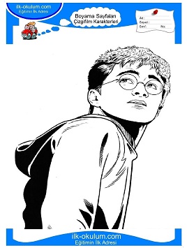 Çocuklar İçin Harry Potter Boyama Sayfaları 